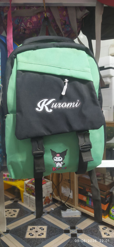 کوله مدرسه دخترانه کرومی پارچه ای در چند طرح زیبا ، پارچه ای قابل شستشو کیفیت بسیار خوب